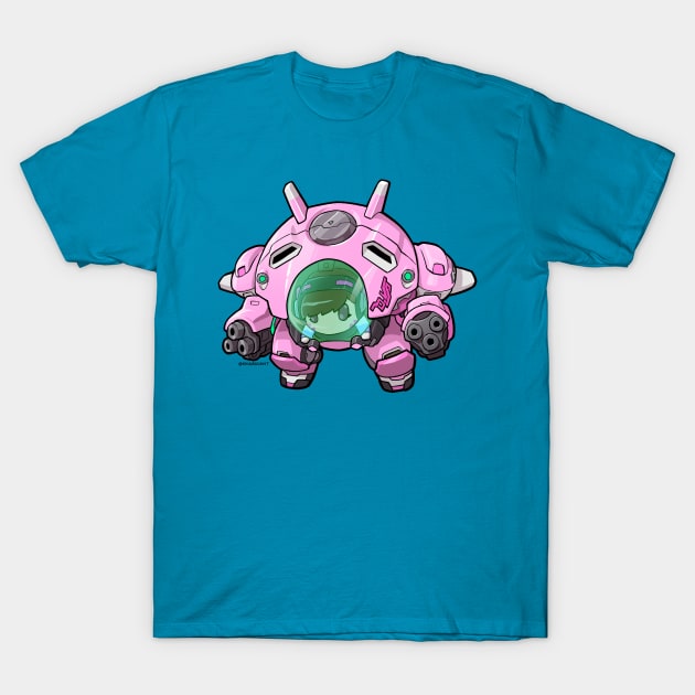 Lil Mecha Gamer T-Shirt by fallerion